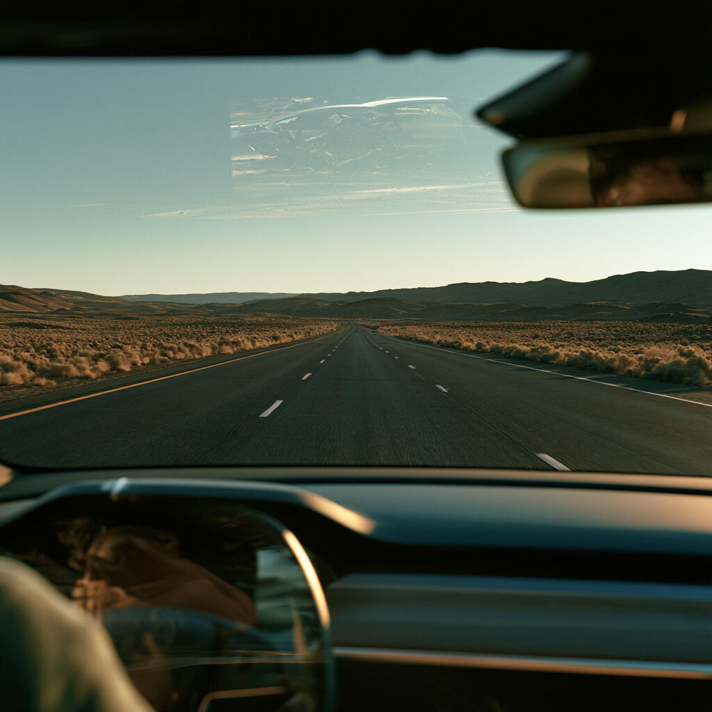 Photo illustration of a car ride